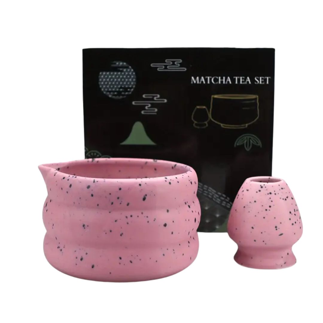 Zestaw Do Matchy - Ceramiczny Chawan i Naoshi (4 Kolory)